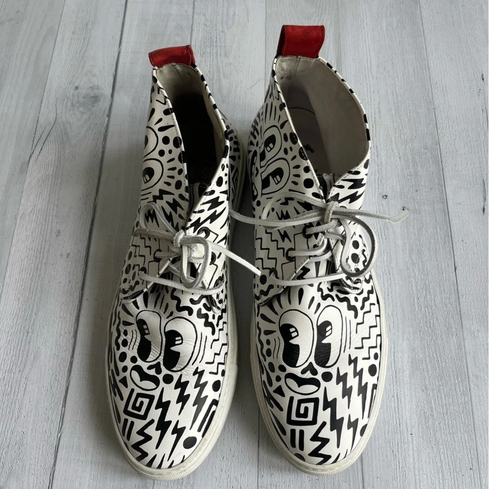 RARE DEL TORO x PEPSI LIVE FOR NOW Eduardo Hattie Graffiti Chukka Sneakers Sz 11 - Picture 4 of 11